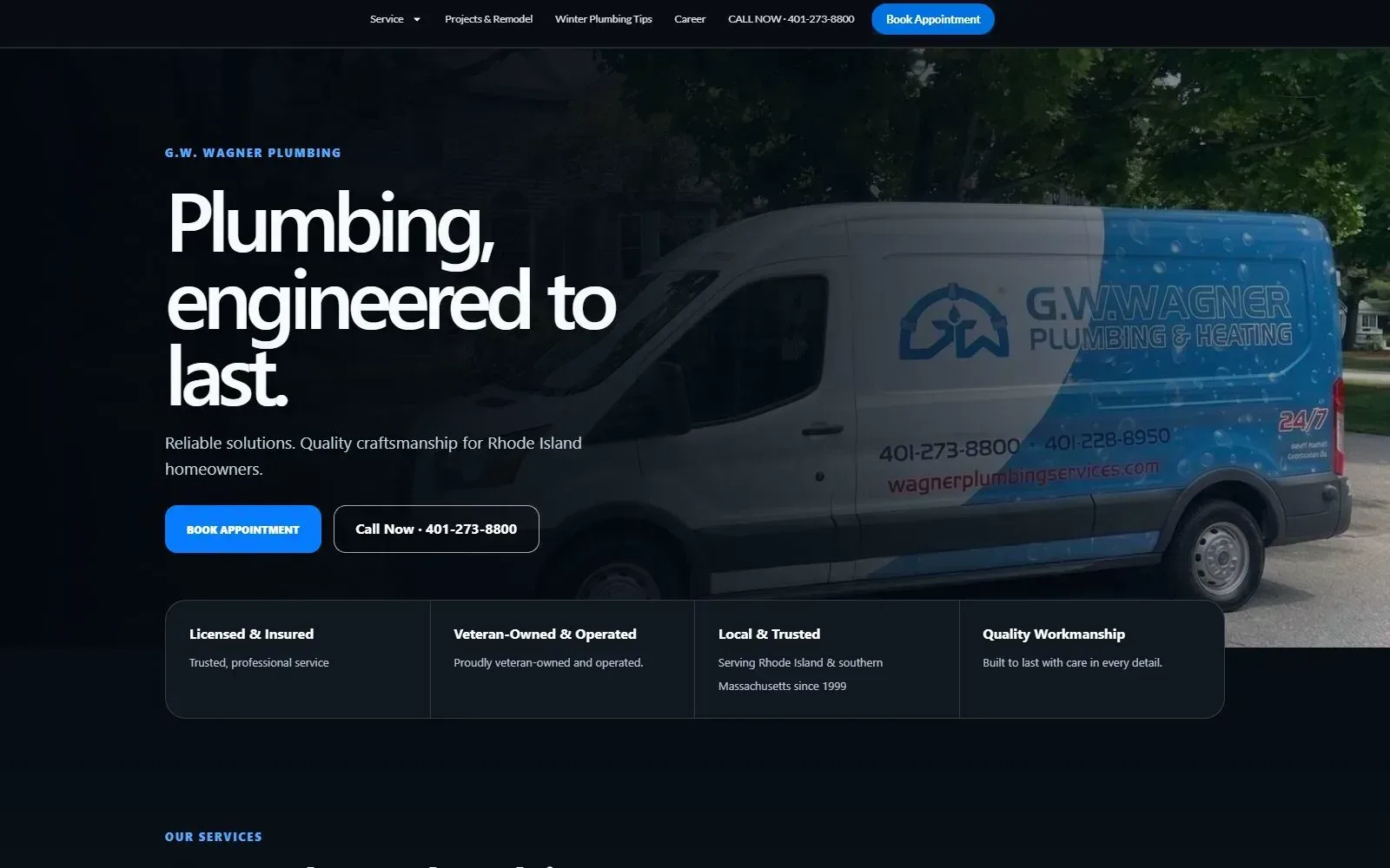 Wagner Plumbing Services project preview